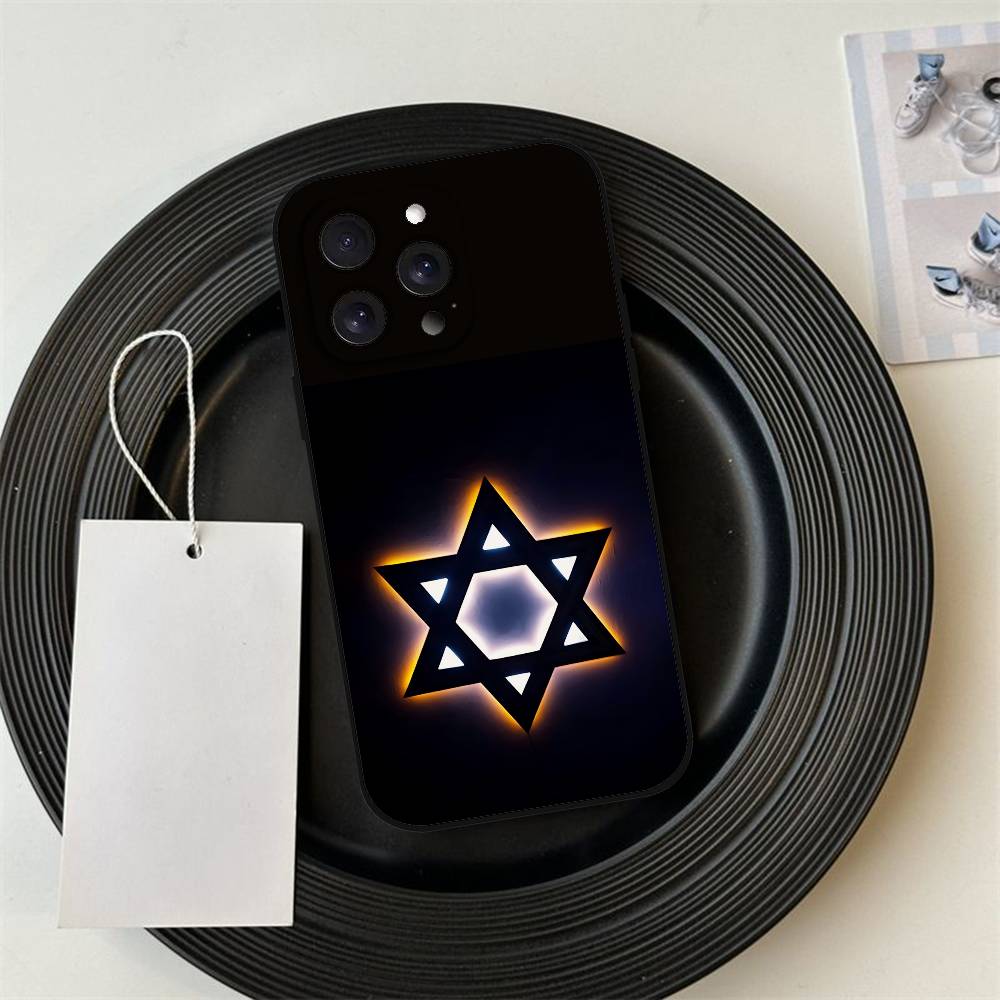 David Jüdischer Stern Symbol Handyhülle Für IPhone 17 Pro 15 13 14 16 11 12 Pro Max 7 8 Plus XR XS X SE Matt Weiche Silikonhülle