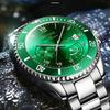 Elegante Herren-Business-Casual-Uhr mit Datumsanzeige Luxuriöses Quarz-Legierungsarmband und Legierungsgehäuse Rotes Zifferblatt mit weißen Nähten