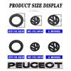 Car Carbon fiber pattern Logo Steering Wheel Decoration Sticker For VW GTI Polo Golf MK6 MK7 Passat Tiguan CC T-ROC/Car keychain Oz5