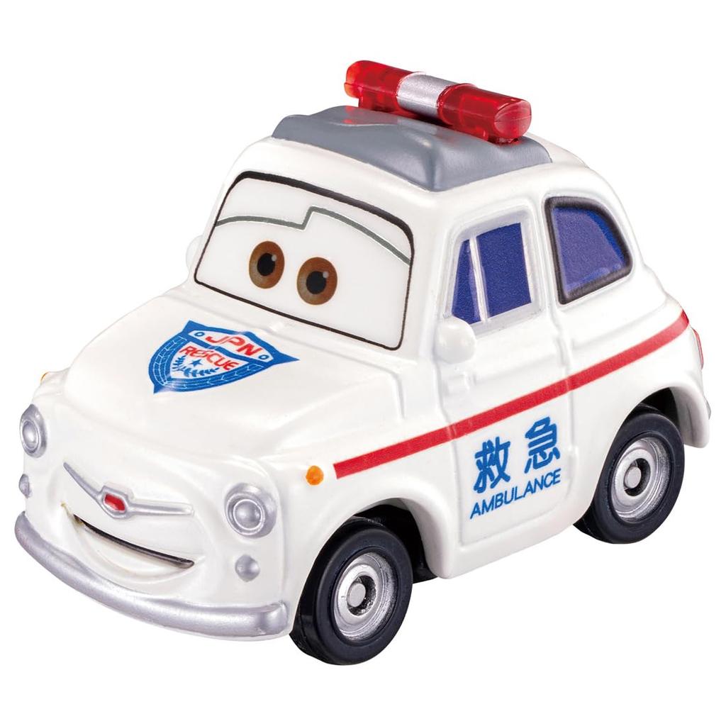 TAKARA TOMY Disney Cars Tomica C-39 Luigi (Ambulance Type) Miniature Car Toy for Ages 3 and Up