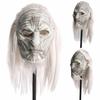 Atemberaubende Game Of Thrones White Walker Nachtkönig Latexmaske mit realistischen langen Haaren