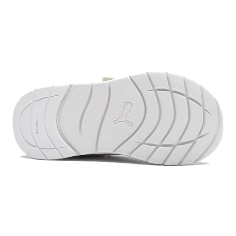 PUMA Evolve Mesh Run Mesh Fabric Cushioning, Wear Resistant Low top Kids' Running Shoes Green Gray Kids' 386239-10