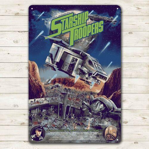 Starship Troopers Movie Metal Poster Tin Sign xcm PlateAluminum 20x30cm(7.8x11.8inch)