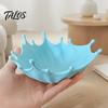 Entryway Table Decor 3D Printed Jewelry Tray for Rings Earrings Bracelets, Ocean Splash Office Desk Organizer Trinket Dish, Decorative Desktop