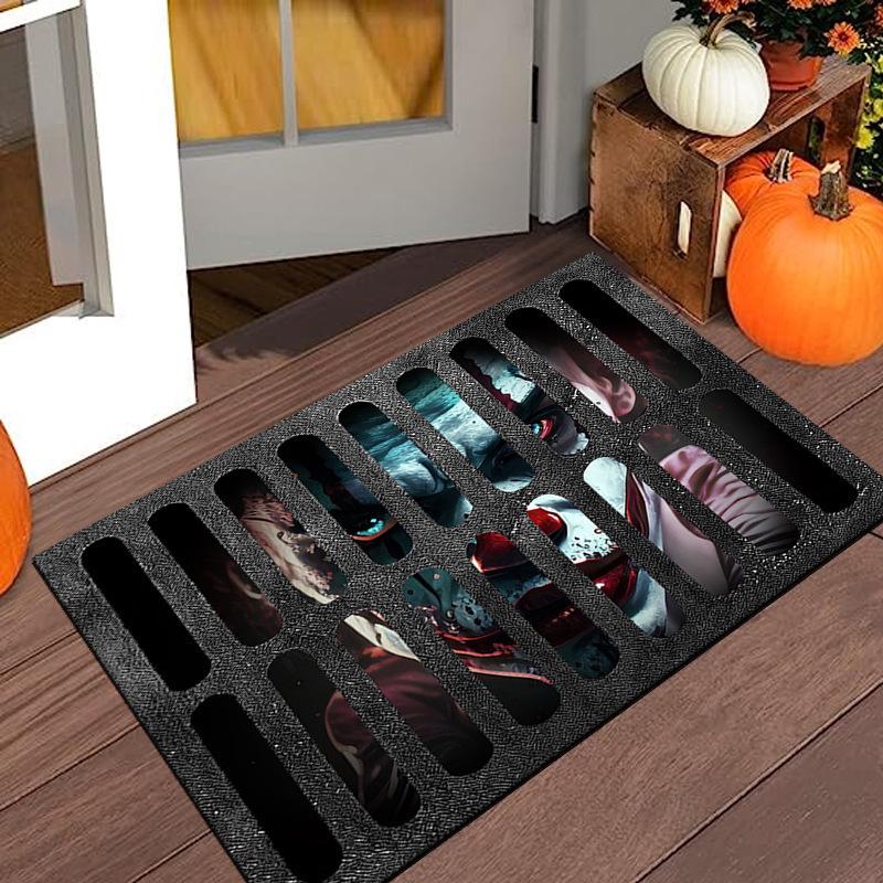 Decorative Clown-Themed Dirt-Resistant Door Mat for Entryway or Living Room