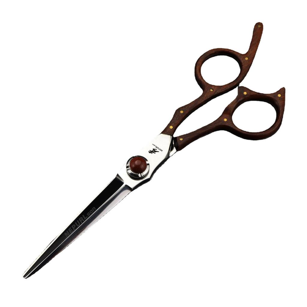 6-inch VG10 Sandalwood Handle Napson Hairdressing Scissors: Straight, Thinning, Barber, Bangs.