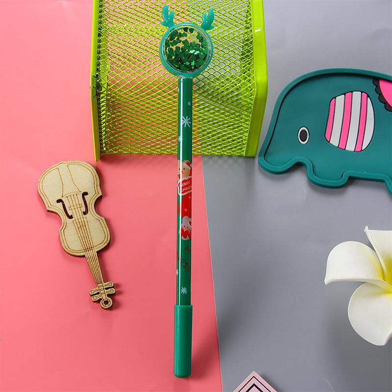 Creative Christmas Reindeer Gel Pen - Cute Cartoon Water-based Pen & Small Gift Stationery