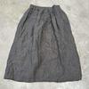 Johnature Women Vintage Skirts Elastic Waist Belt Spring Solid Color Casual A-Line Skirts