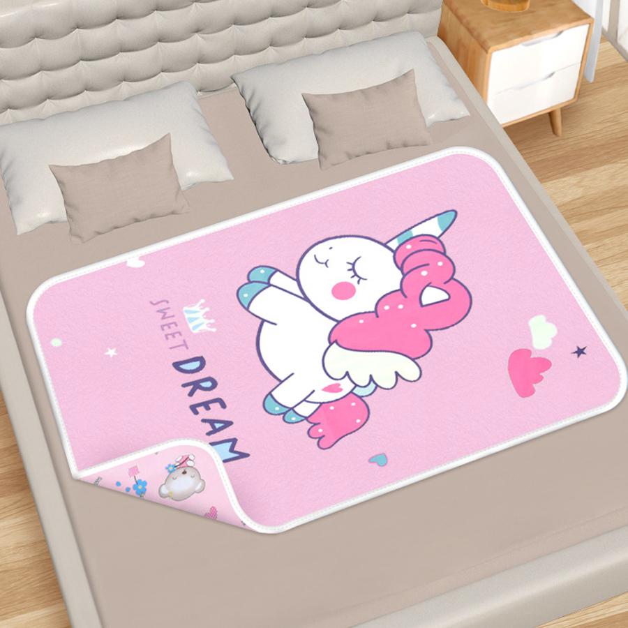 

90 см детский большой подгузник складной студенческий тетя подкладка подкладка подкладка утолщенная водонепроницаемая дышащая можно стирать снова и снова розовый