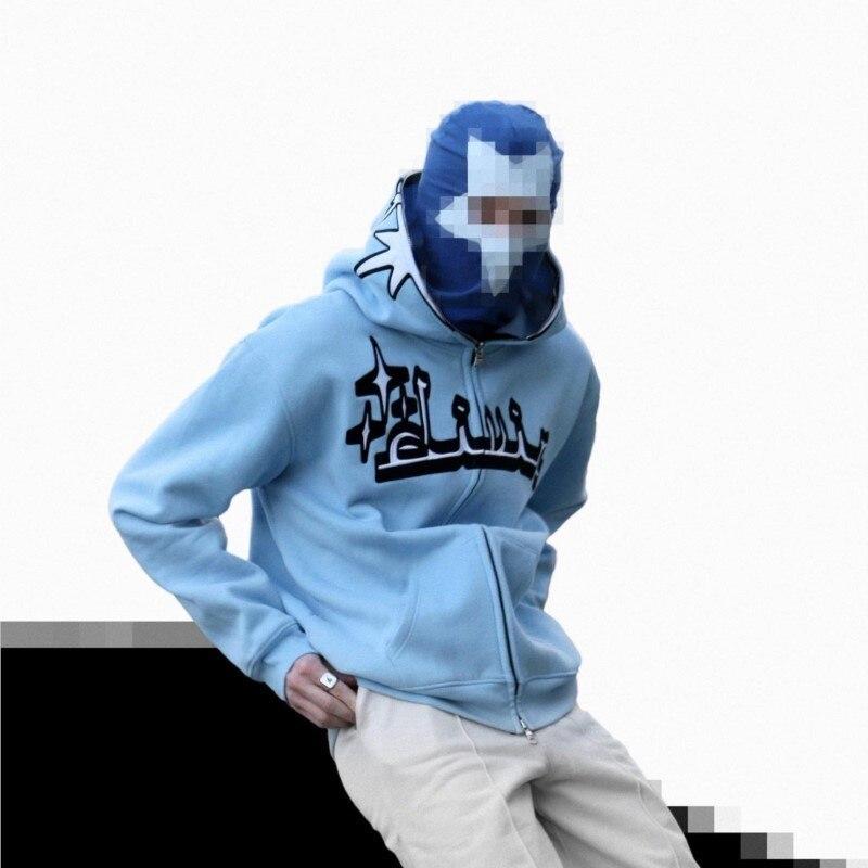 Veste De Survêtement Homme Y2K - Sweat à Capuche Zippé - Coton/Polyester - Coupe Basique - Pour Extérieur - 11