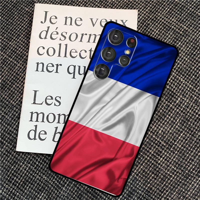 France Flag Case For Samsung Galaxy S24 S25 Ultra S20 S21 S22 S23 Ultra S9 S10 Plus S25 FE Back Cover