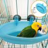 Parrot Shower Supplies with Mirror Bird Cage Accessories Pet Toys Mirrored Bird Bath Pet Cage Bath Basin Parrot Bath Basin