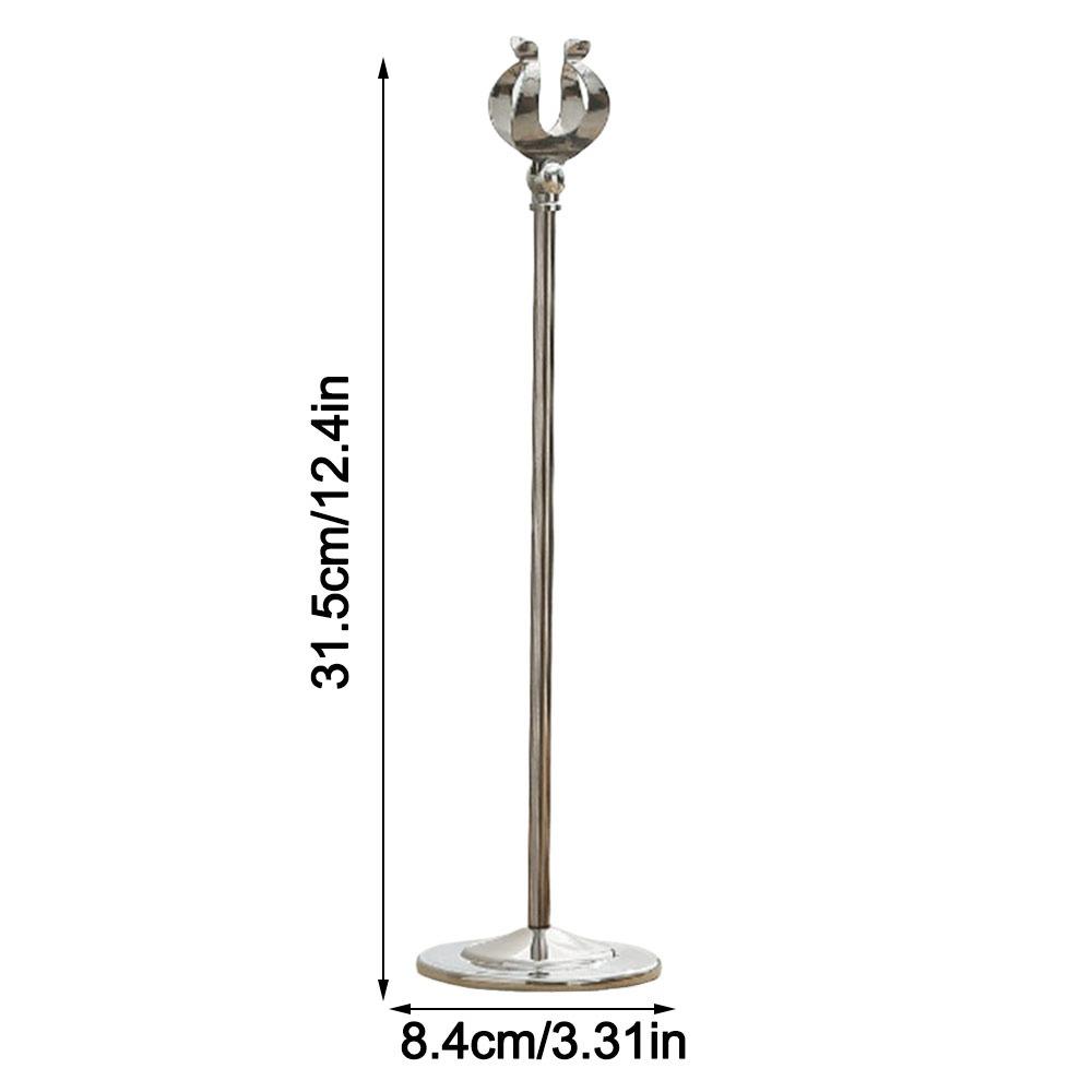 Stainless Steel Name Card Holder Stable Base Menu Standing Table Number Holder Table Accessories