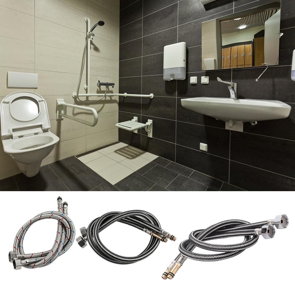 Flexible Long Hose Gasket Plumbing Pipes Tube Lightweight Splashproof Bathroom Attachment