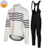 Winter Cycling Clothing Men Long Sleeve Fleece Cycling Jersey Wear Jersey Suit MTB Warm Bib Pants Ropa Ciclismo Cafe Du Cycliste