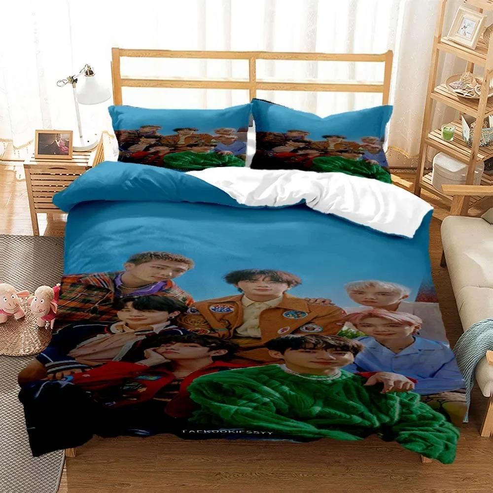 Fashion Men's Top Tier Singer Printed Bedding Set for Youth Queen Bedding Set Quilt Cover Bedding Set for Youth