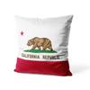 Aertemisi 18'' x 18'' California Bear Flag Square Throw Pillow Cushion Covers Cases Pillowcases for Sofa 45cm x 45cm