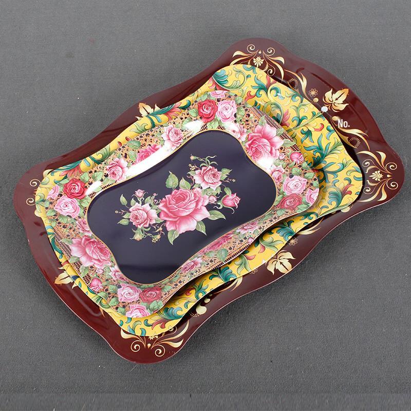 Ru Han European Style Square Iron Serving Tray