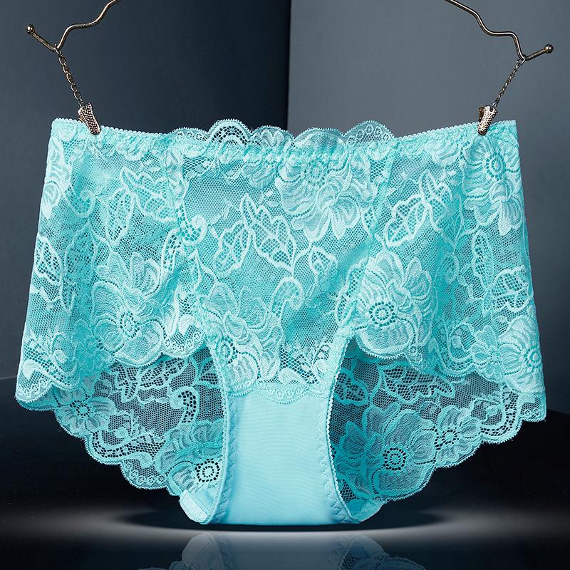 Plus Size High Waist Seamless Lace Tummy Control Underwear (90-300 lbs)