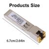 SFP RJ45 Copper Transceiver 10/100/1000M Copper Module Gigabit Optical Electric Port Converters RJ45 SFP Module