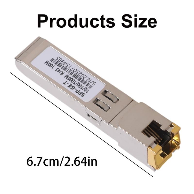 SFP RJ45 Copper Transceiver 10/100/1000M Copper Module Gigabit Optical Electric Port Converters RJ45 SFP Module