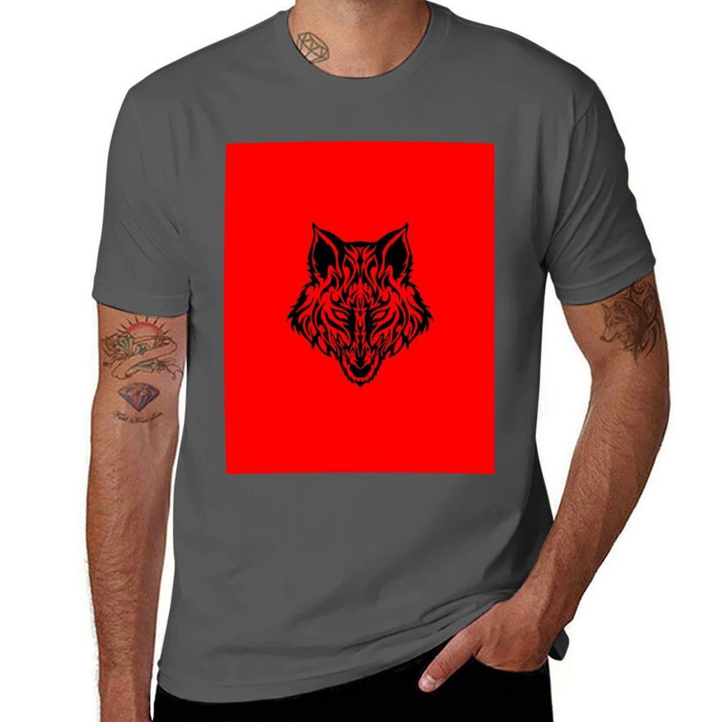 Tribal Wolf Warrior Mask Tshirt Plus Size Street Style Tee Tshirt
