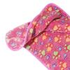 Dog Blanket Cute Claw Prints On Pink Thermal Soft Fiber Comfortable Cat Sleep Blanket for House