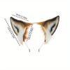 Faux Fox Ears, Fluffy Fox Ear Headbands, Realistic Ear Headbands,fluffy Fox Ear Animal Hair Accessories,suitable for Halloween Animation Cosplay Party