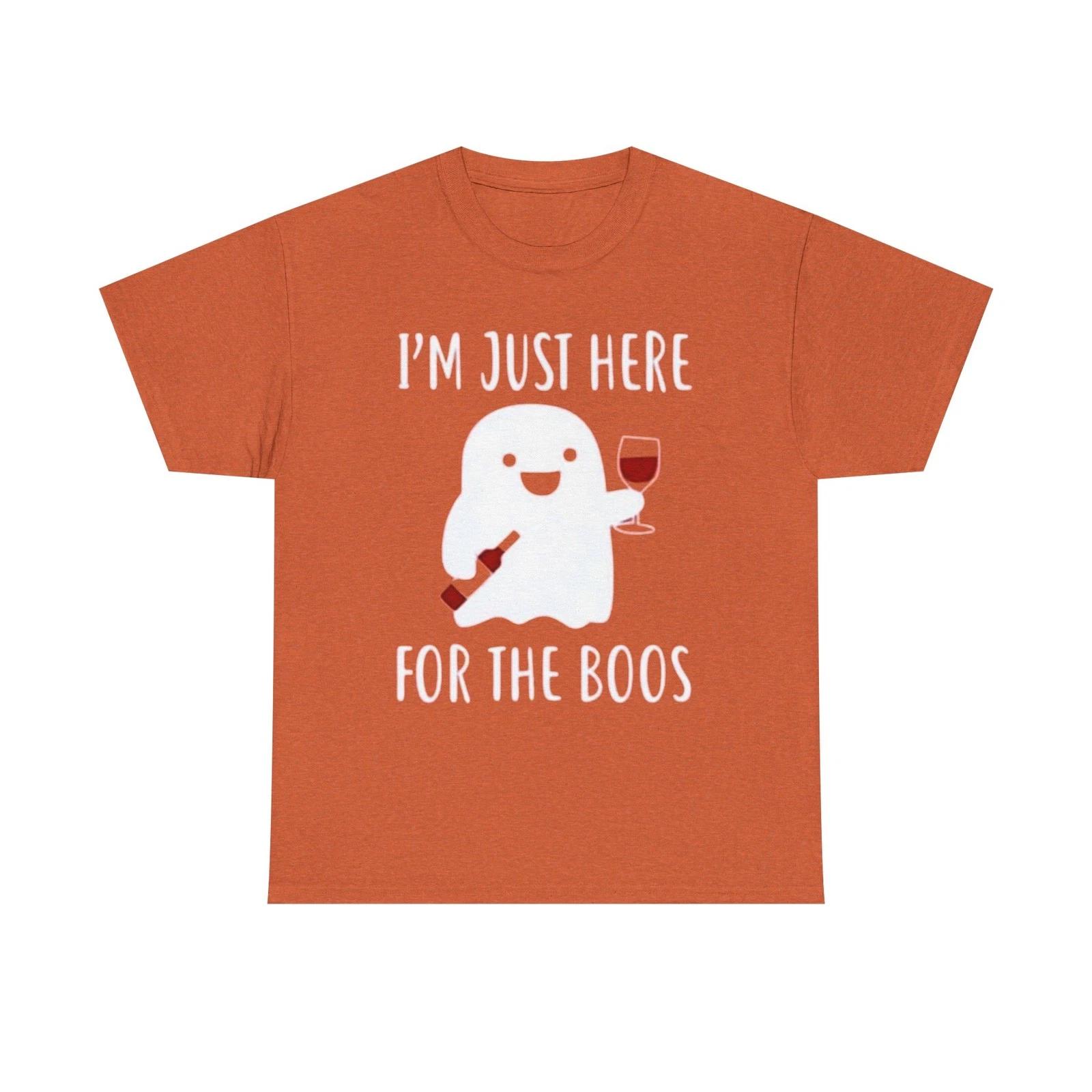 I m Just Here For The Boos Unisex Heavy Cotton Tee S