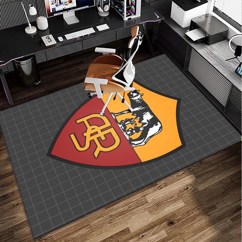 Fußballverein Emblem Büro Teppich Stuhlmatte, Spiel Teppich, Geeignet für Eingangsbereich, Schlafzimmer, Wohnzimmer, Schreibtisch, Weihnachtsgeschenk