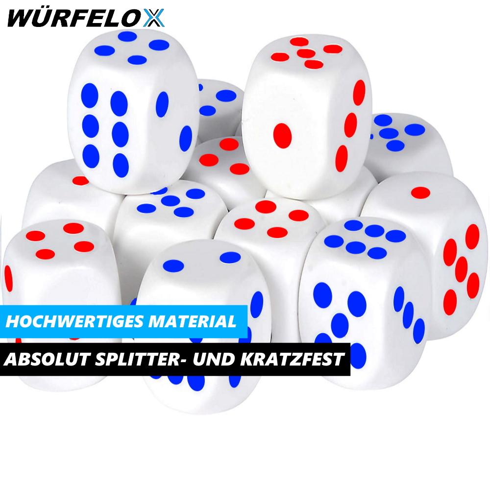 WÜRFELOX Würfel Spielwürfel Würfelspiel f. Brett Rollen Tabletopspiele 100er Set