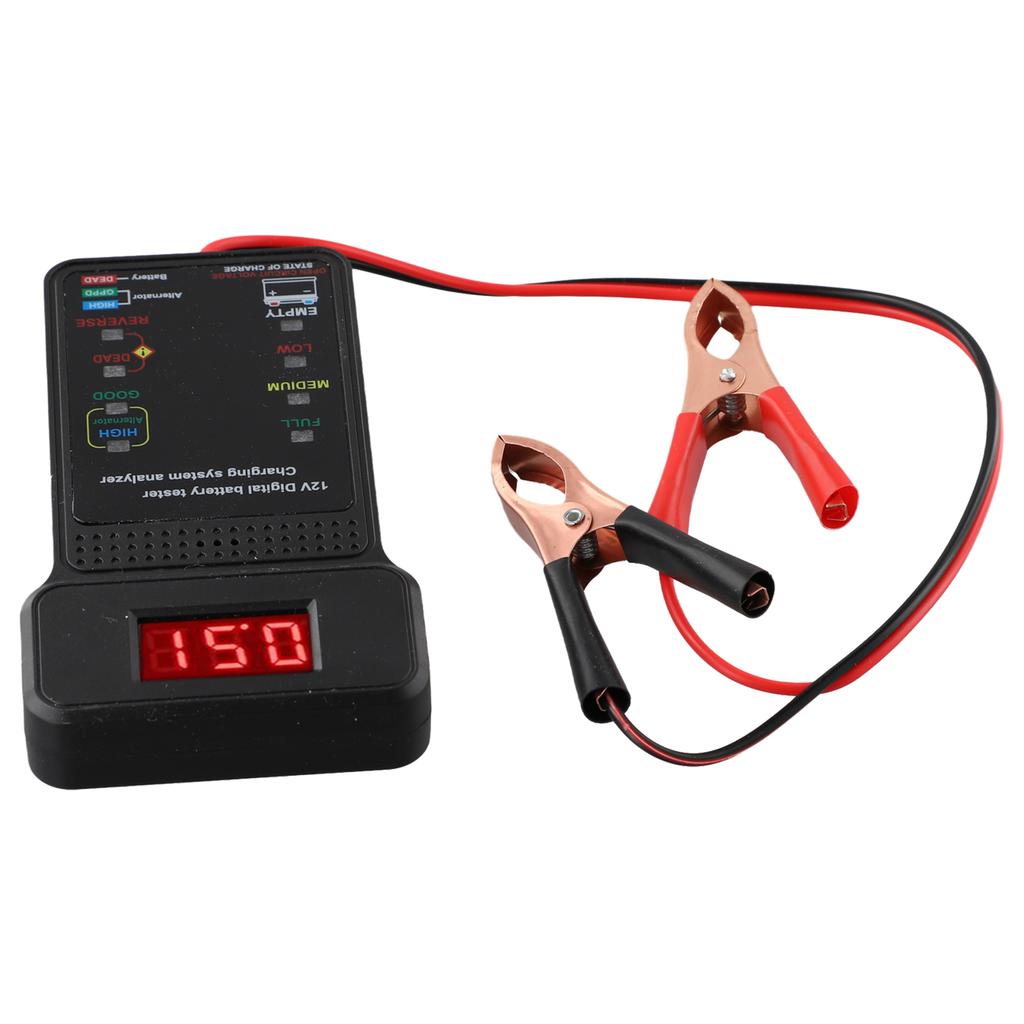 Batterietester Diagnosewerkzeug für 12V Autobatterien Schnelle und genaue Prüfung mit LED-Anzeige und Batteriestatusanzeige