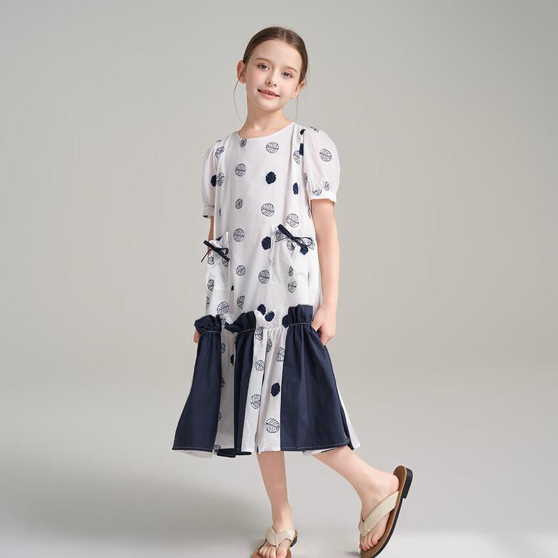 Girls' Korean Style Polka Dot Summer Dress