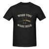 Wish You Were Beer Oversize Tshirt Solid Color Minimalism Embroidery Tee
