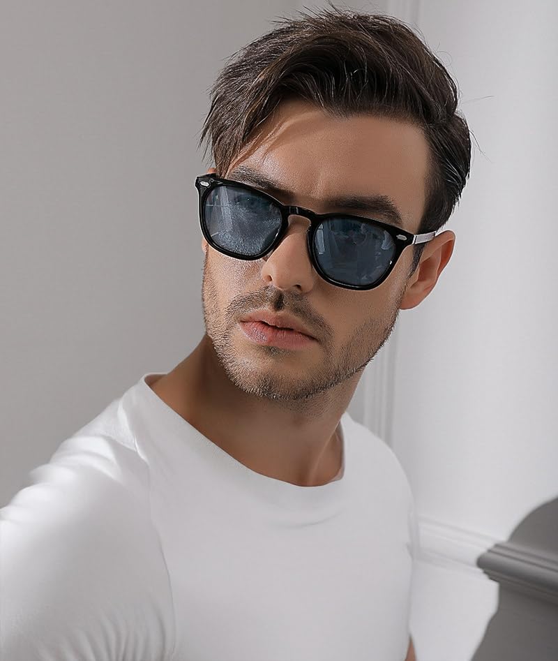 By Sunglasses for Photochromic UV Wellington Style Blue X [SBG 7JEWELRY] [Seven Jewelry] Men, Polarized, Lenses, Driving, Protection,
