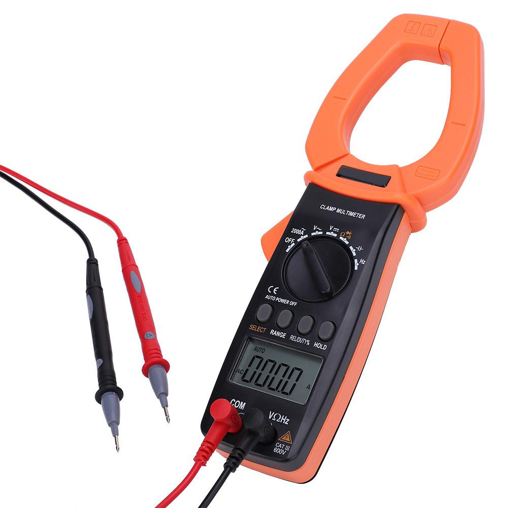 VC6052 Tragbares Hand-Digitalzangenmessgerät AC 2000A Amperemeter Multimeter mit LCD-Anzeige