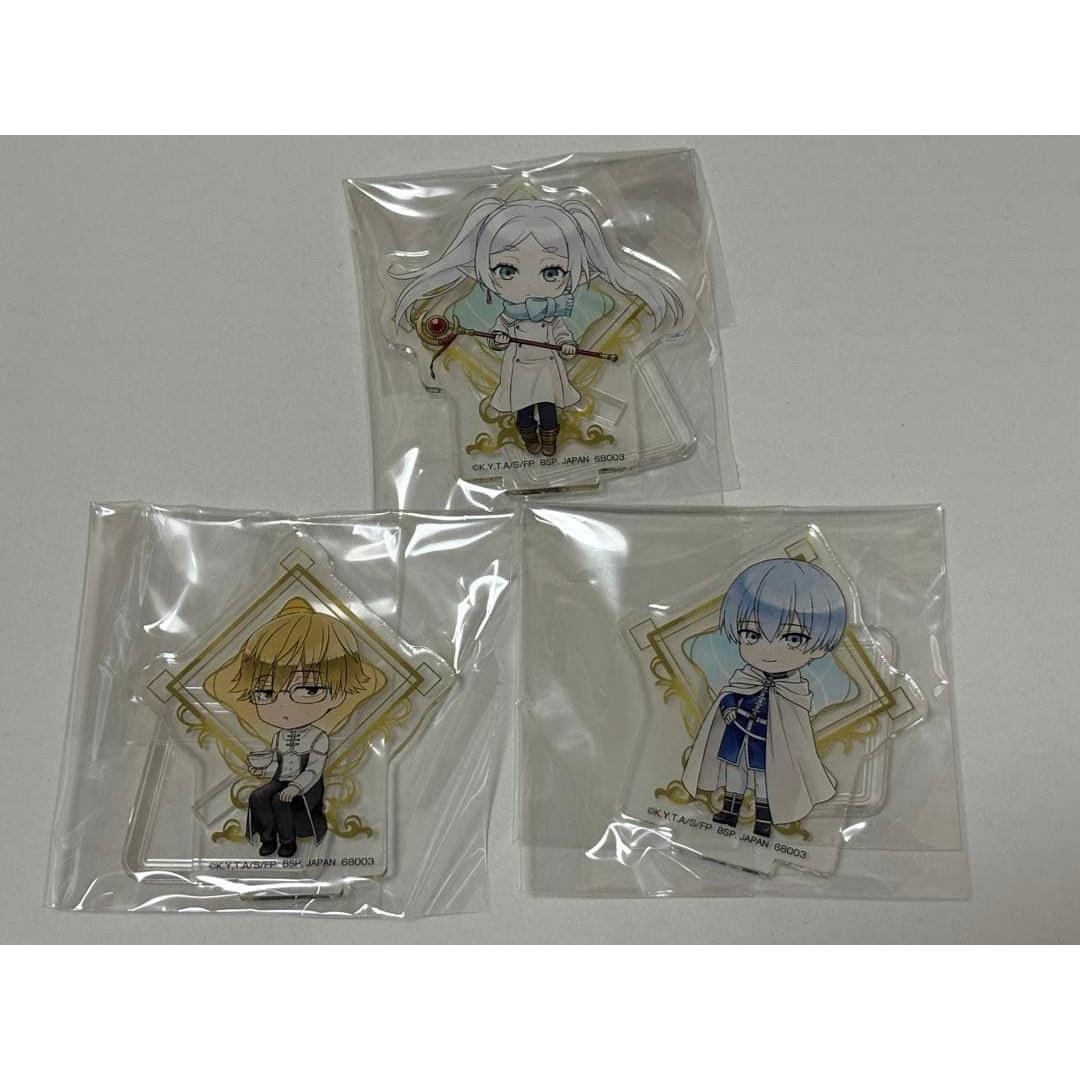 unopened Sou-sou no Furiren Ichiban Kuji F Prize Acrylic Stand 3 pieces