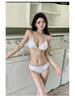 Women's 2024 Japanese-Inspired Three-Piece Swimsuit Set: Stylish Bikini with Long Sleeve Cover-up