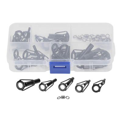 Ceramic Guide Ring Set Stainless Steel Frame Fishing Rod Eye Guide Suit Fishing Rod Tip Repair