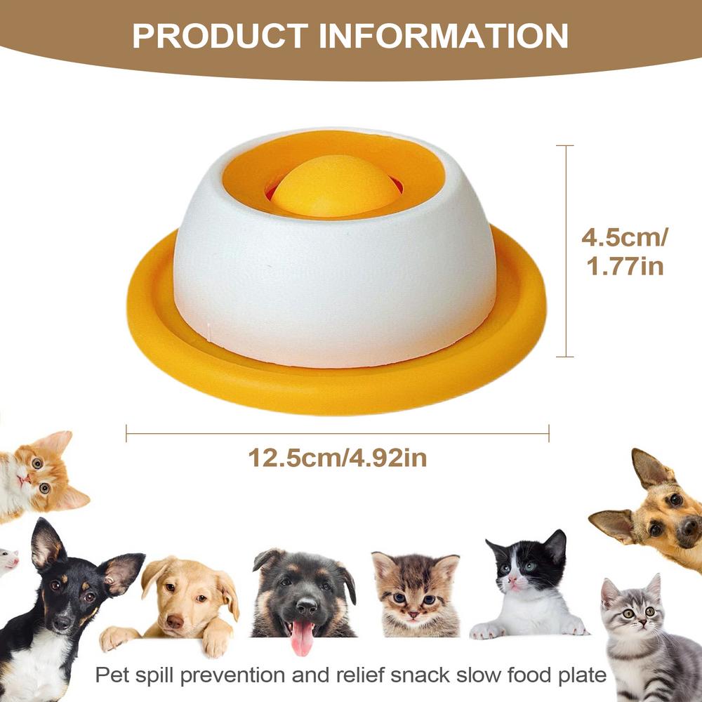Dog Lick Toy Interactive Dog Treat Dispenser Enrichment Slow Pet Supplies for Cat Food Training Healthy Eating Crate Feeding