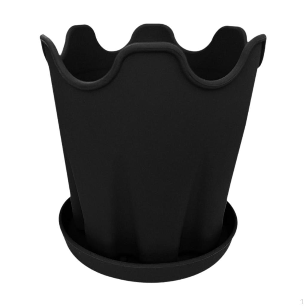 Blumenpot Plant Containers with A Tray Multi -purpose Flower Container Drainage Hole for