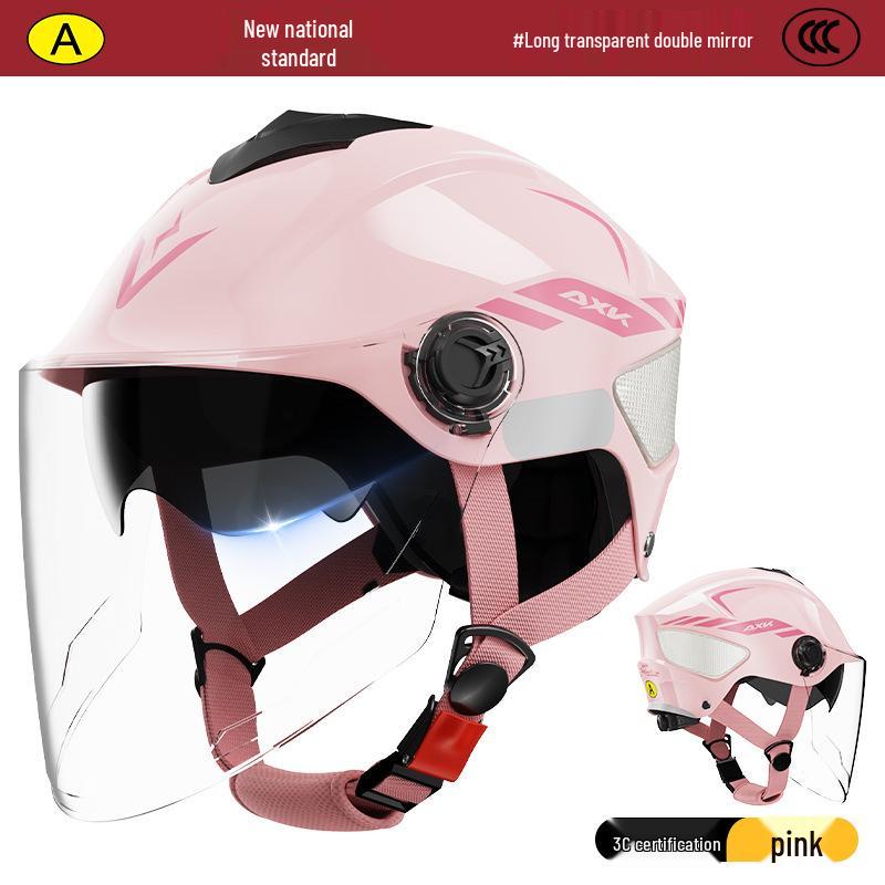 3C Certified Summer Electric Motorcycle Helmet: Sun Protection, Safety, Universal Fit for Men and Women