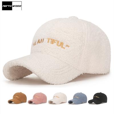 Northwood Letter Baseball Caps for Women Lovely Velvet Winter Hats Hip Hop Dad Hat Snapback