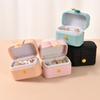 Mini Jewelry Storage Organizer Box Ring Earring Storage Box Portable Travel Handheld Small Jewelry Box Case