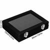 Black Black Velvet Jewelry Display Box Divided Compartment Nail Art Decoration Container  For Women