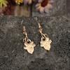 Vintage Maple Leaf Long Earrings Inspire By Elegant Styles Featuring Oil Drip Designs Accessory for Fashionable Women