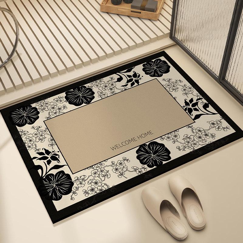 Cartoon Non-slip Absorbent Bathroom Mat - Stain-Resistant, Easy-Clean, Quick-Dry Carpet for Household Toilets and Doors