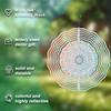 10 Inch Snowflake Metal Wind Spinner 360 Degree Rotating Outdoor Garden Decor Hanging Ornament for Yard Patio All Season Gift