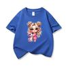 Kids Cotton T Shirt Girl With Pink Unicorn Print Crew Neck Short Sleeve Tee Casual Boys Girls Summer Tops