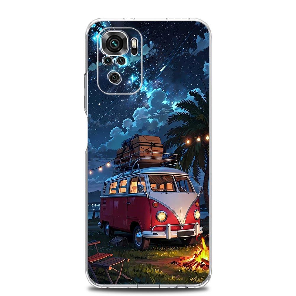 Phone Case For Xiaomi Redmi Note 15 14 13 12 4G 10 11 Pro Plus 5G 14C 13C 12C 10C TPU Cover Combi Van Car Outdoor Camping